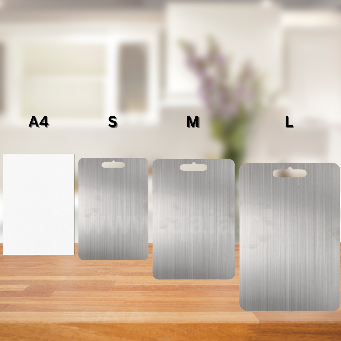 QaiTan - 100% Zuiver Titanium Snijplank