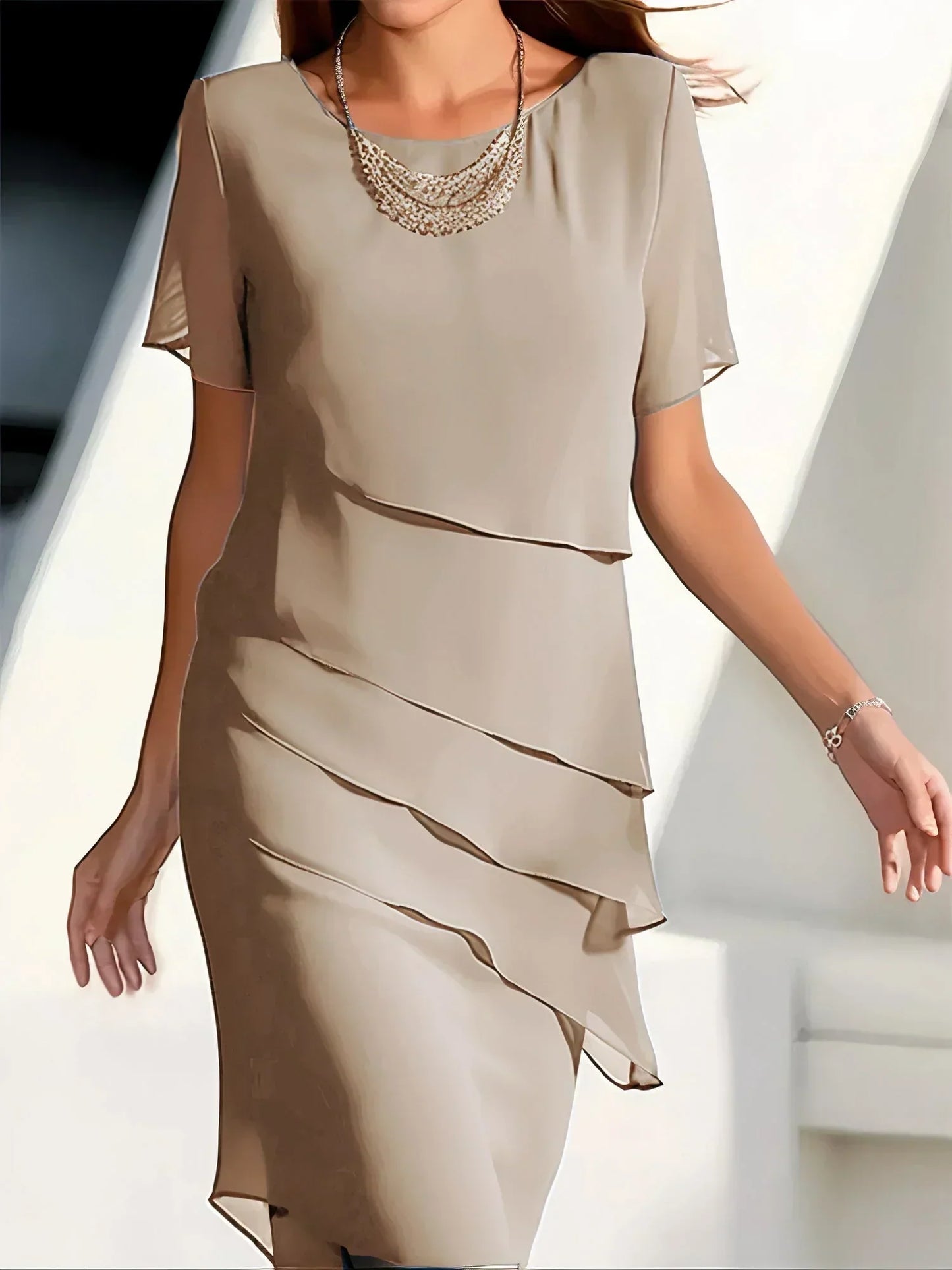 Qaia™ - Elegant Dress with Layers