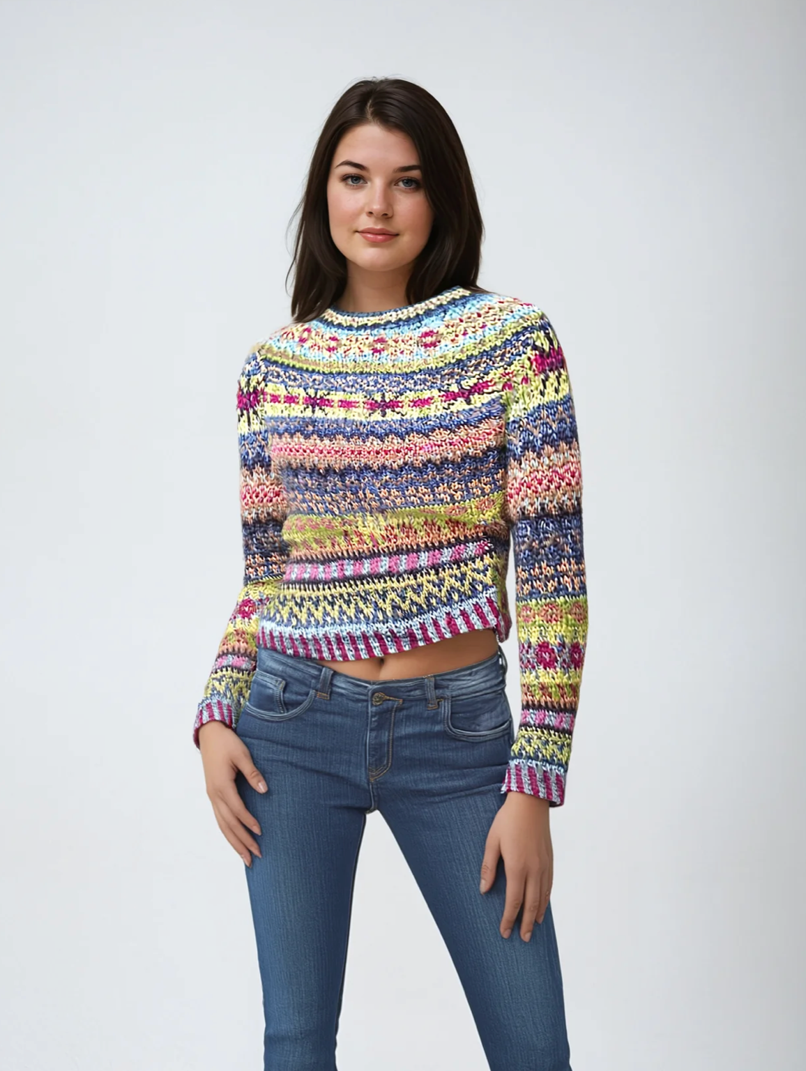 Maya | Colorful Knitted Sweater