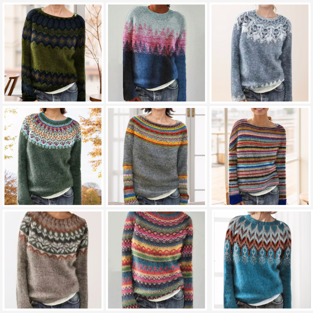 Kira | Colorful Winter and Autumn Sweater
