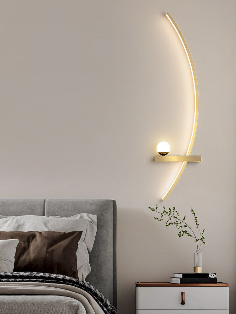 HALVE MAAN WANDLAMP