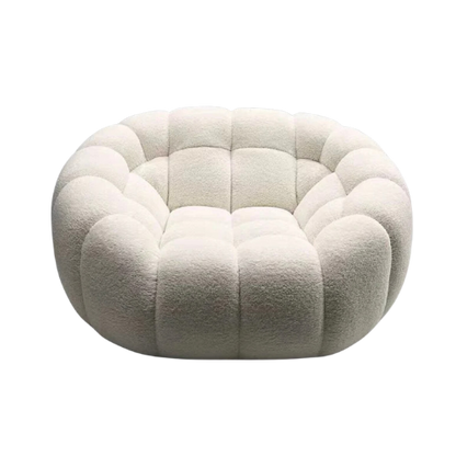 Fleece Witte Grote Pompoen Loveseat Sofa Stoel