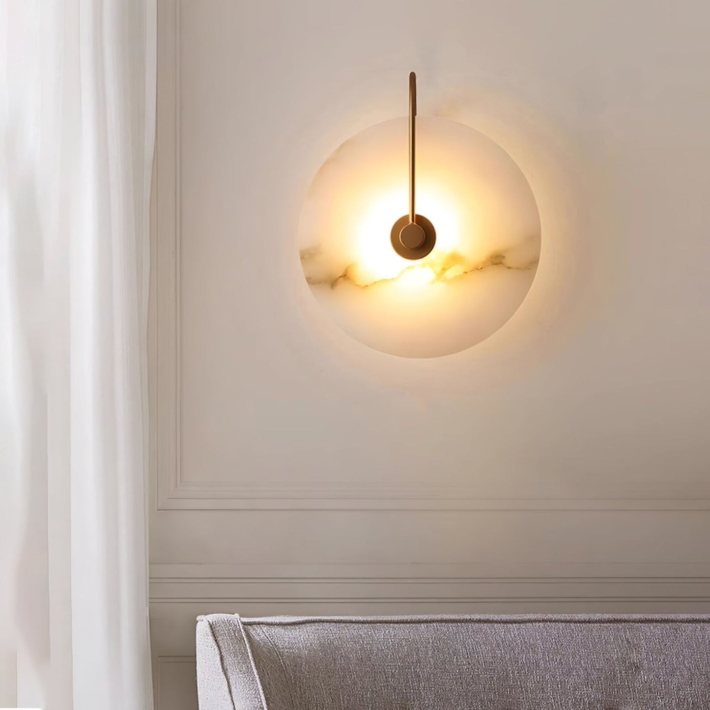 Alabaster LED wandlamp