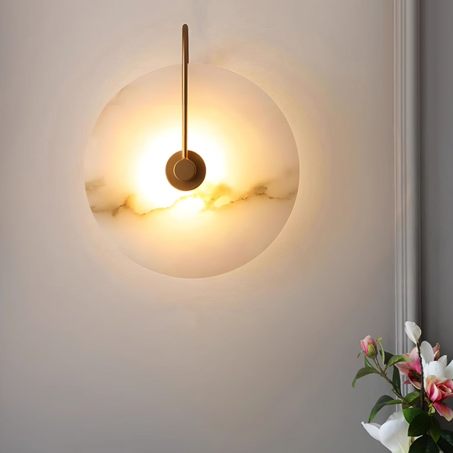 Alabaster LED wandlamp