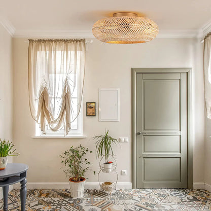 Bamboo Breeze Plafondventilator & Lamp in 1