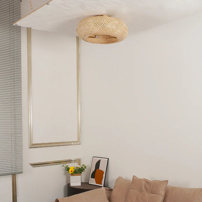 Bamboo Breeze Plafondventilator & Lamp in 1