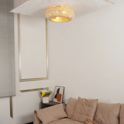 Bamboo Breeze Plafondventilator & Lamp in 1