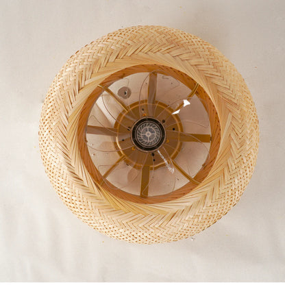 Bamboo Breeze Plafondventilator & Lamp in 1