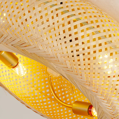 Bamboo Breeze Plafondventilator & Lamp in 1