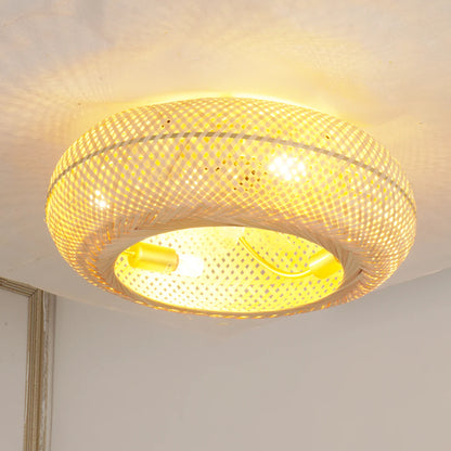 Bamboo Breeze Plafondventilator & Lamp in 1