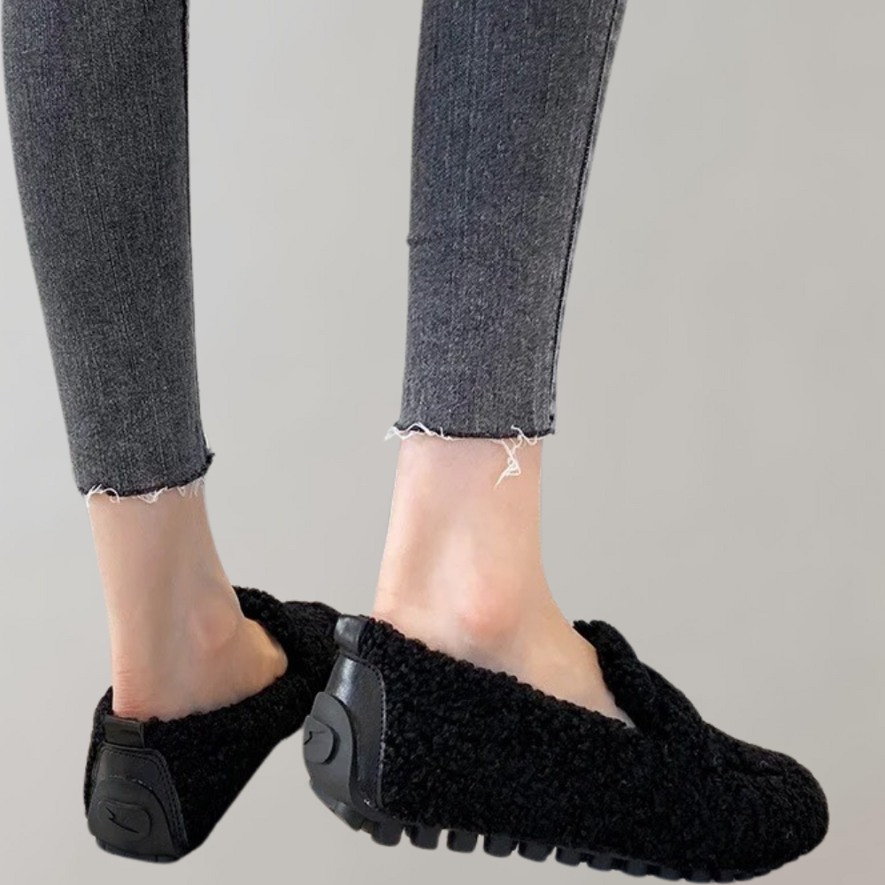 Camilla | Zachte pluche damesloafers