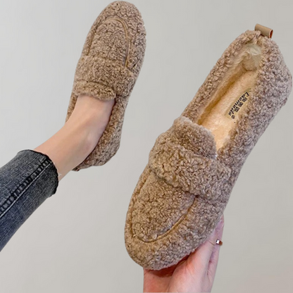 Camilla | Zachte pluche damesloafers