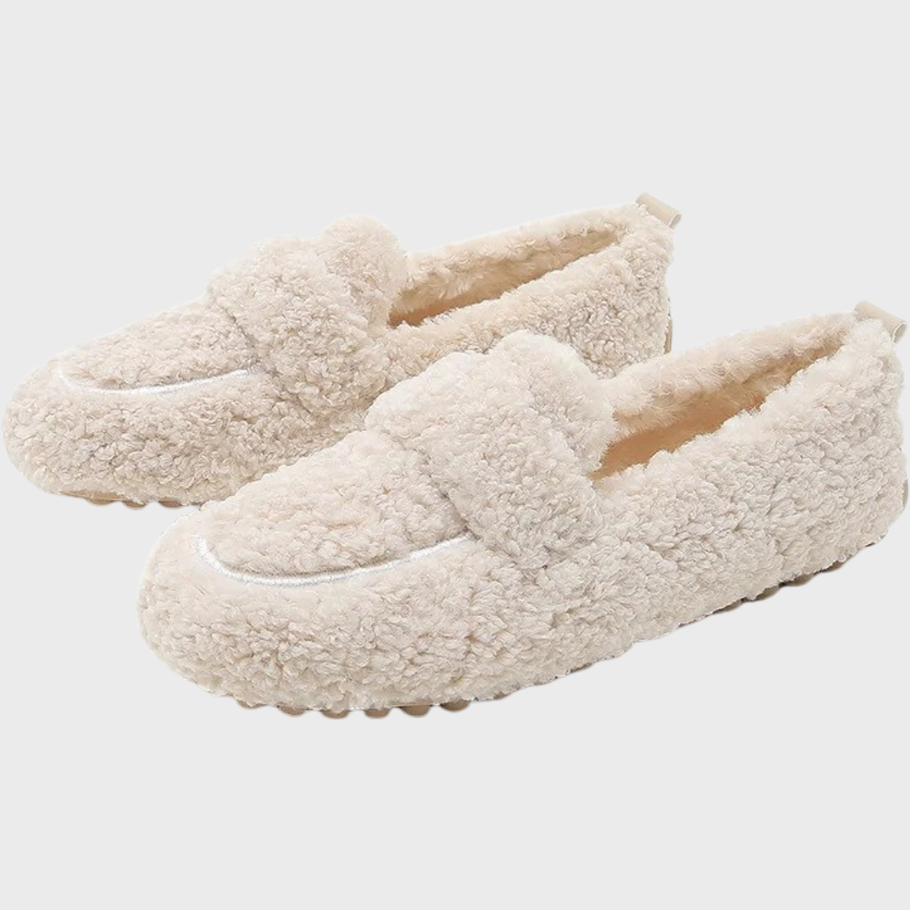 Camilla | Zachte pluche damesloafers