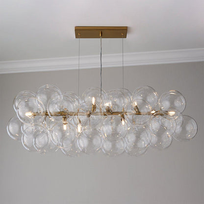 Solenne Hanglamp met Glazen Bollen