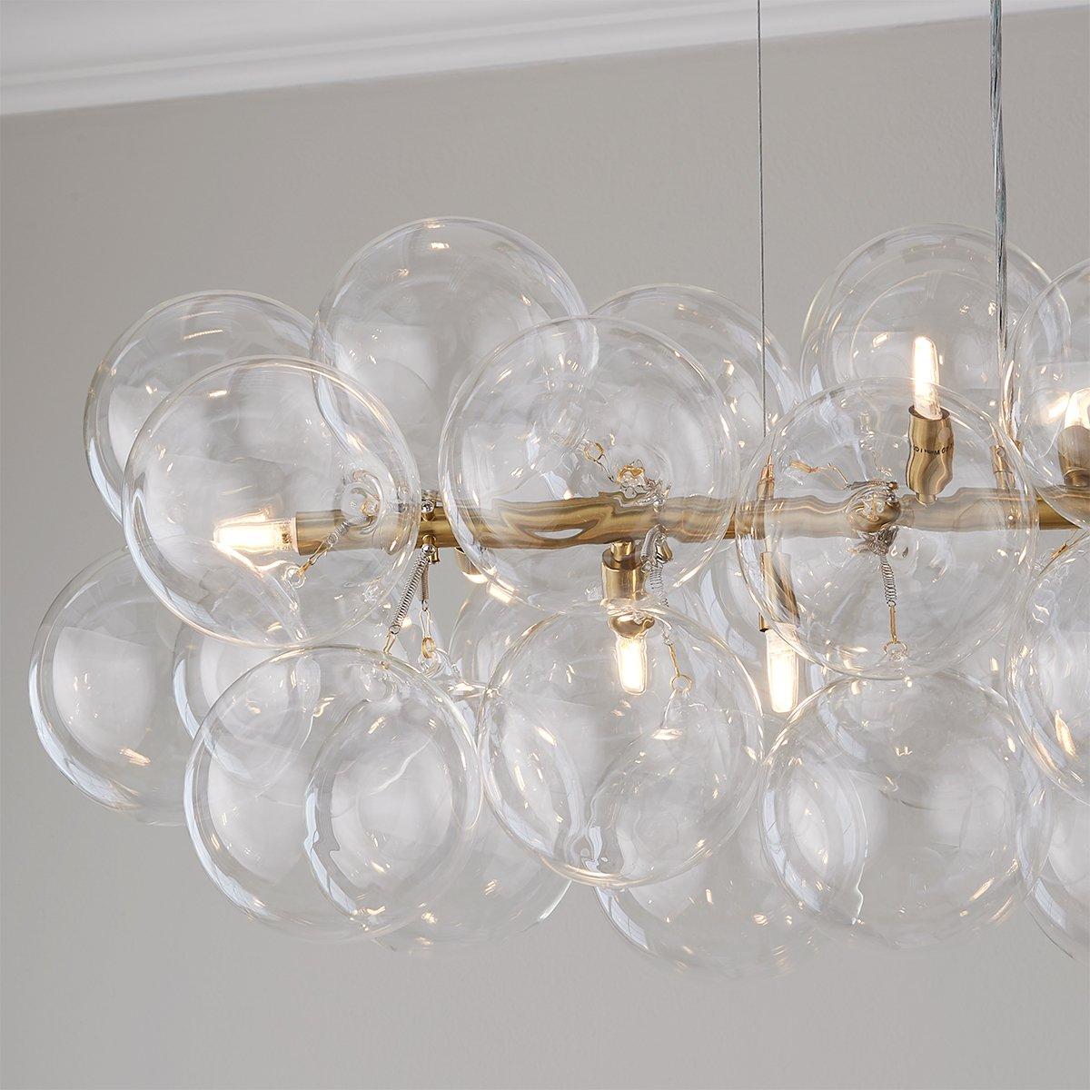 Solenne Hanglamp met Glazen Bollen