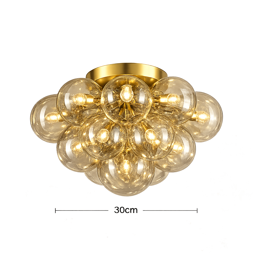 Azari Plafondlamp met Glazen Bollen