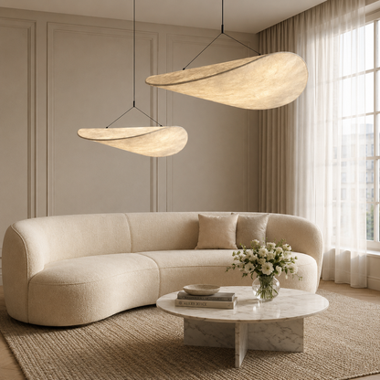 Japandi Zijden Hanglamp + 1 Gratis