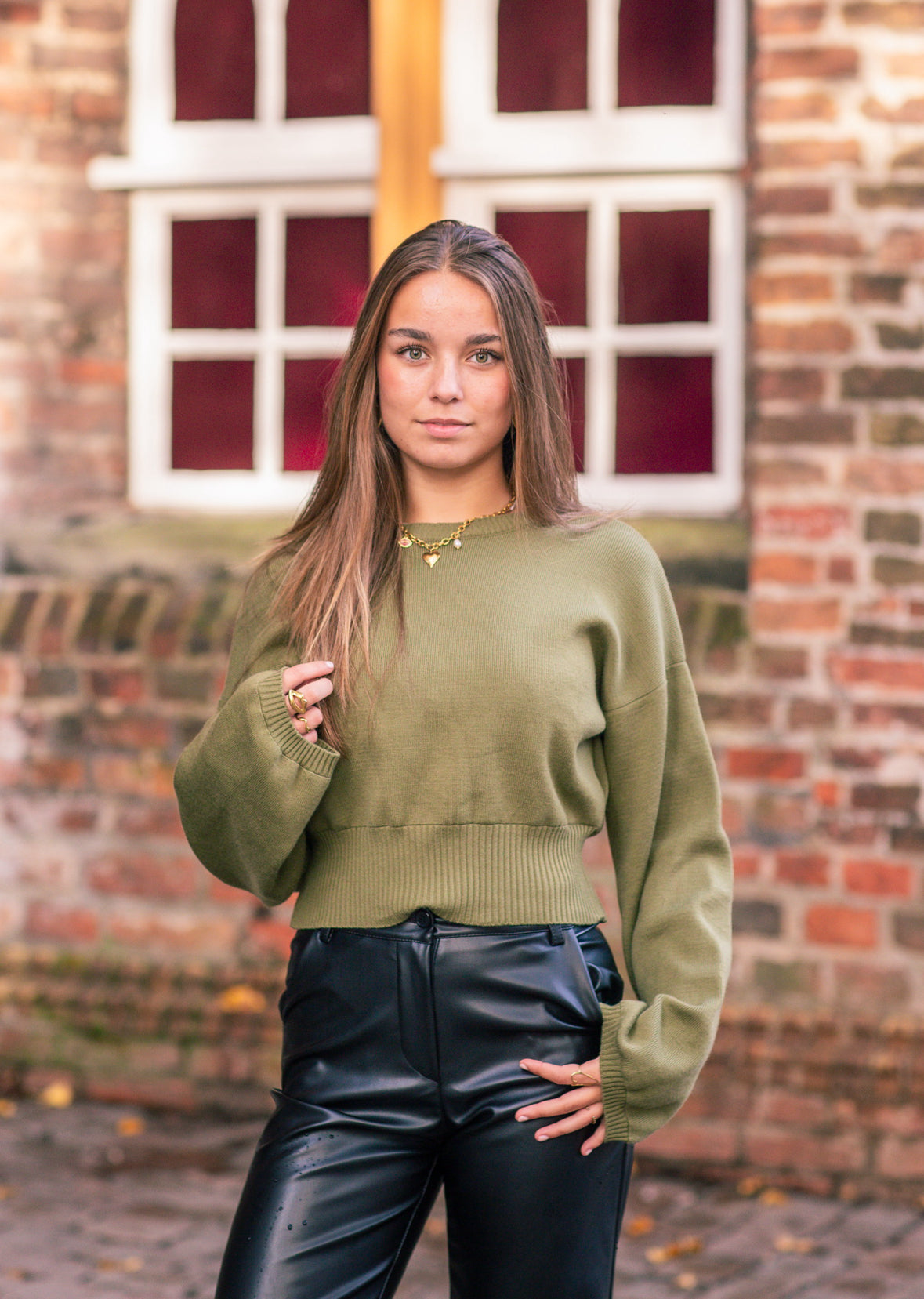 Felice | Green Sweater