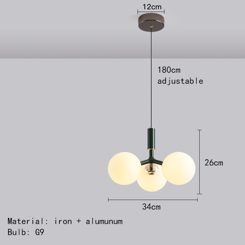 Qaia™ Luxe glazen hanglamp in Noorse stijl