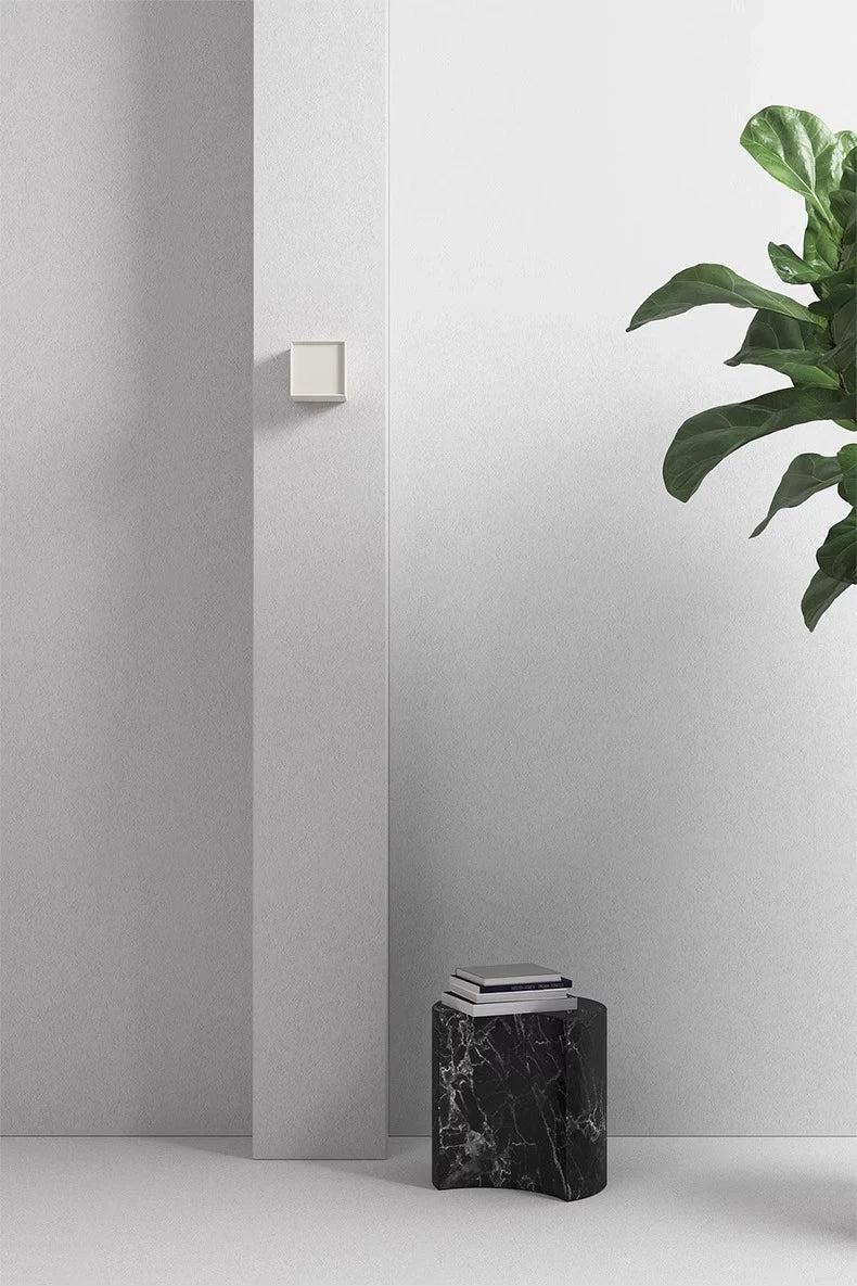 Japanse Square Linen Wandlamp