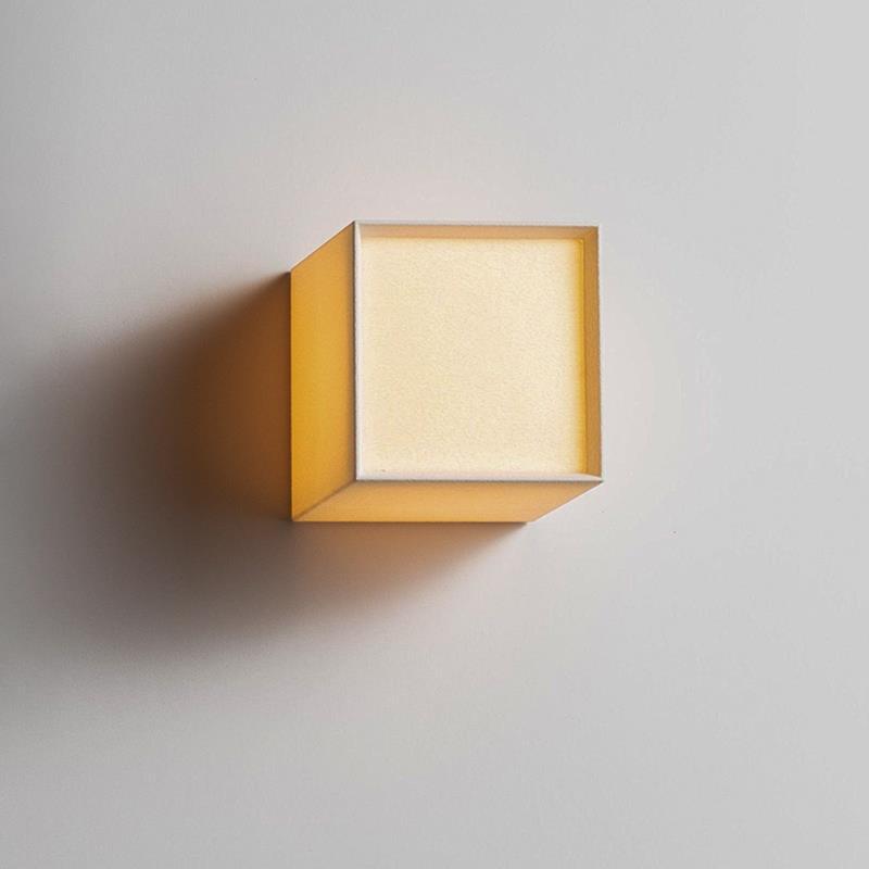Japanse Square Linen Wandlamp