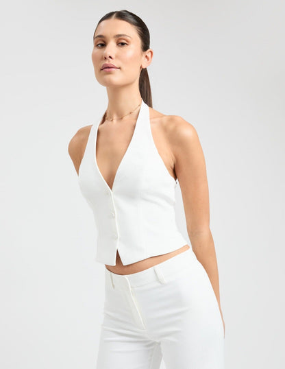 Yadira™ Halter Gilet Top