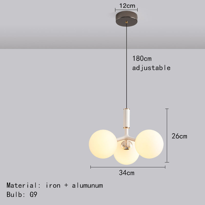 Qaia™ Luxe glazen hanglamp in Noorse stijl