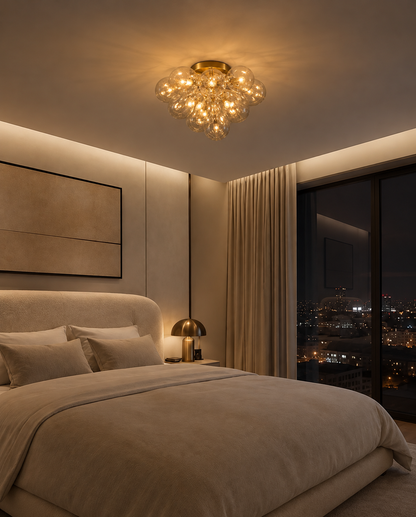 Azari Ceiling Light with Glass Globes