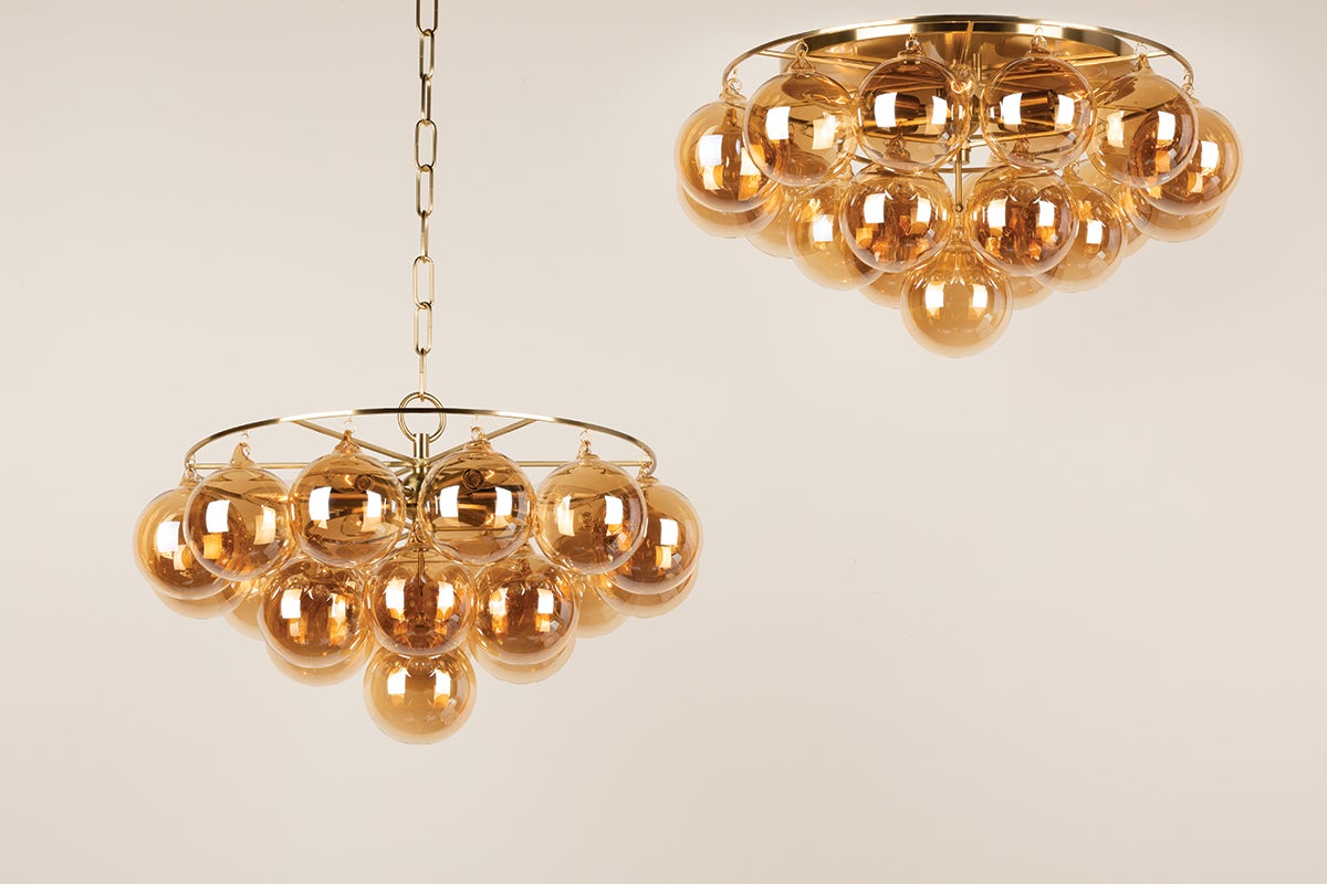 Azari Plafondlamp met Glazen Bollen