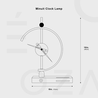 Khonsu Klok Lamp (Draadloos opladen)