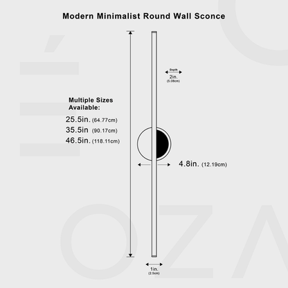 Moderne Minimalistische Ronde Wandlamp