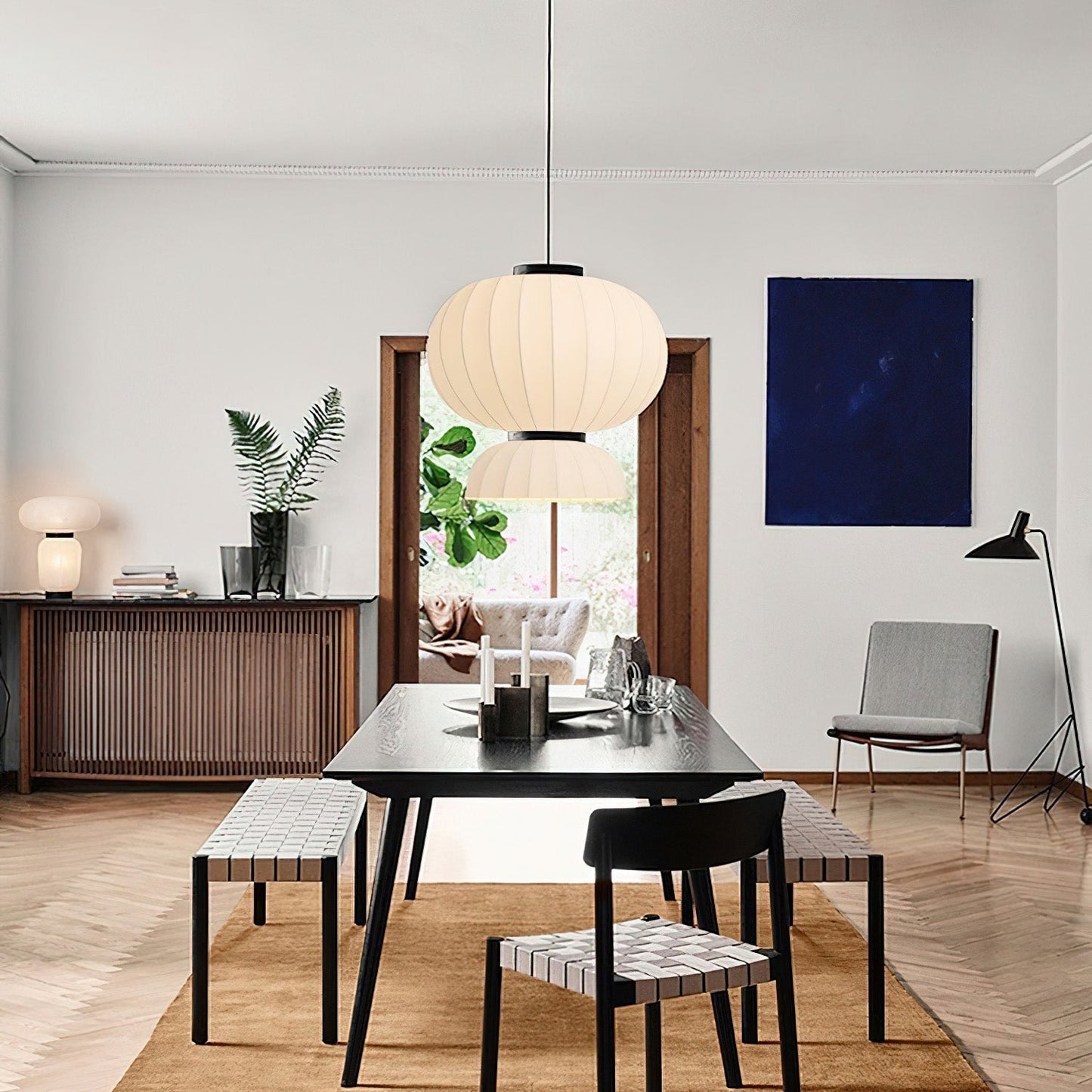 Mulberry Silk Pendant Lamp