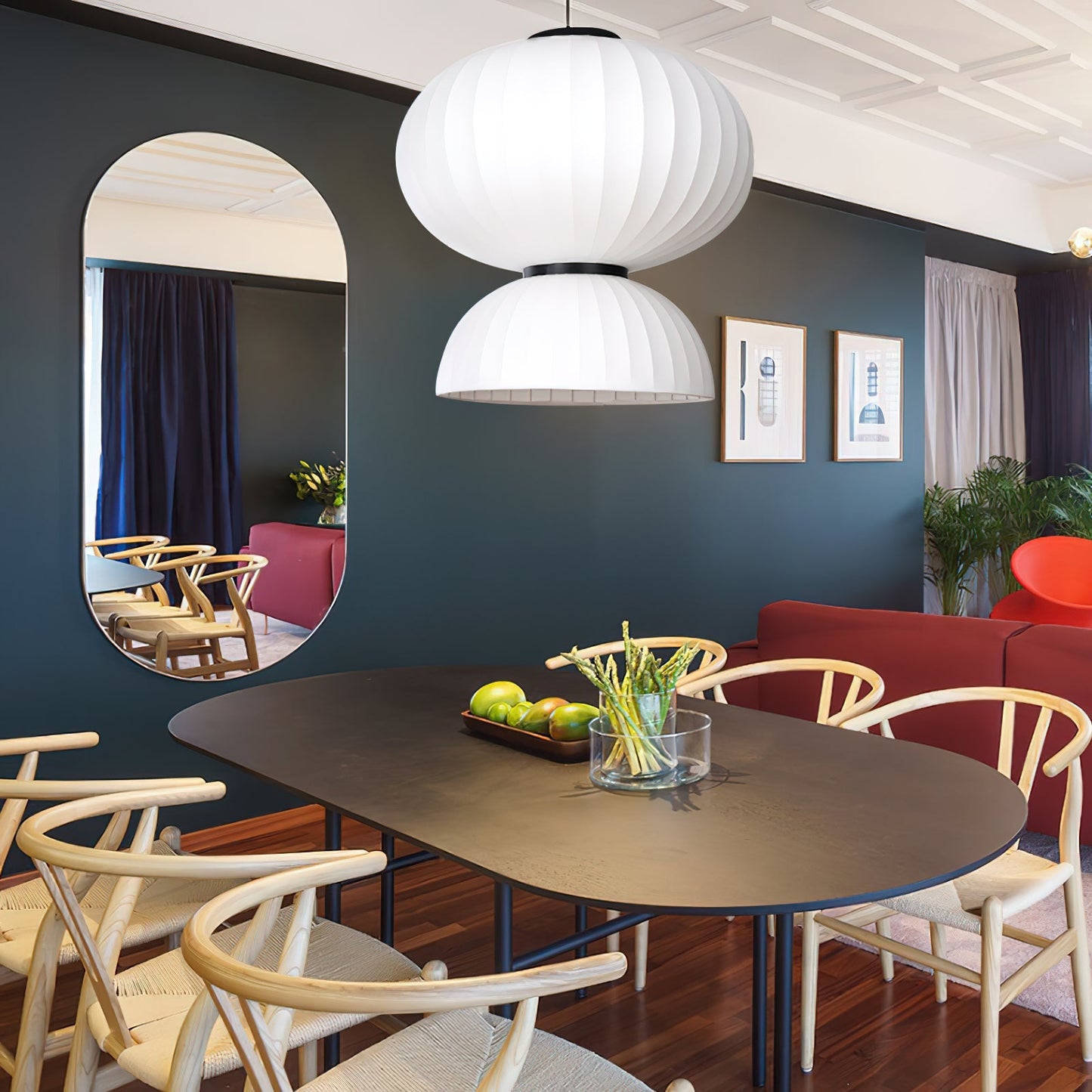 Mulberry Silk Pendant Lamp