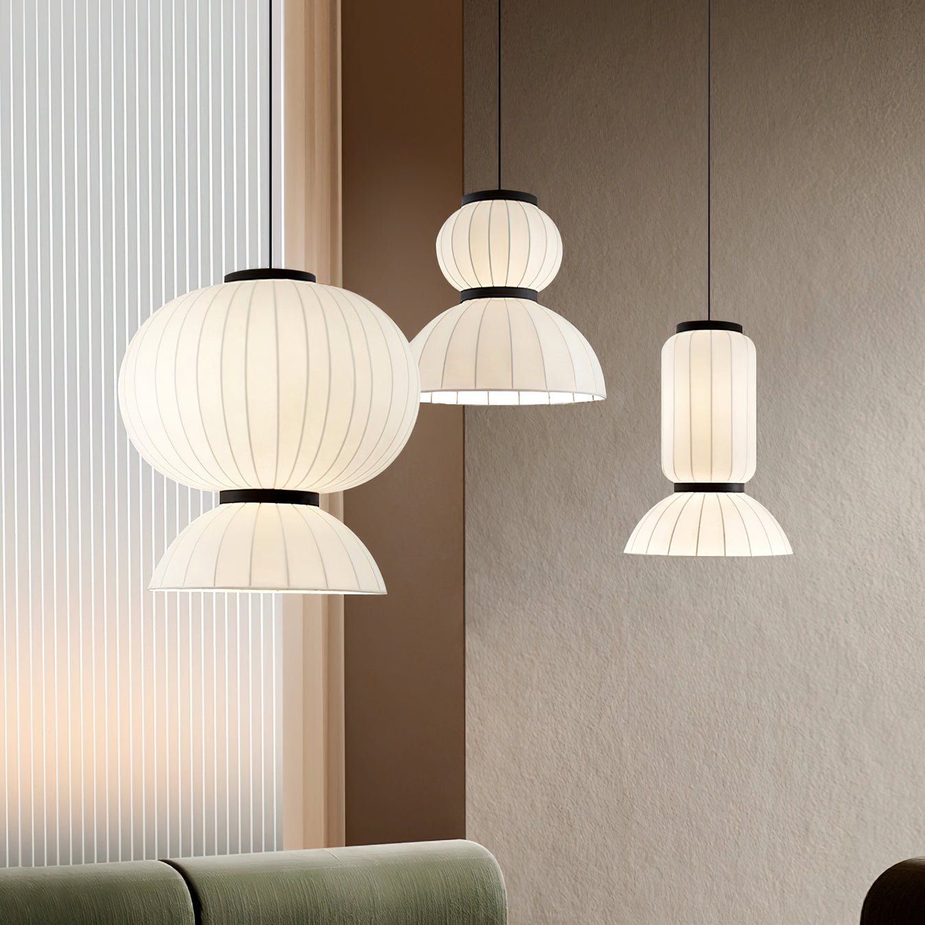 Mulberry Silk Pendant Lamp