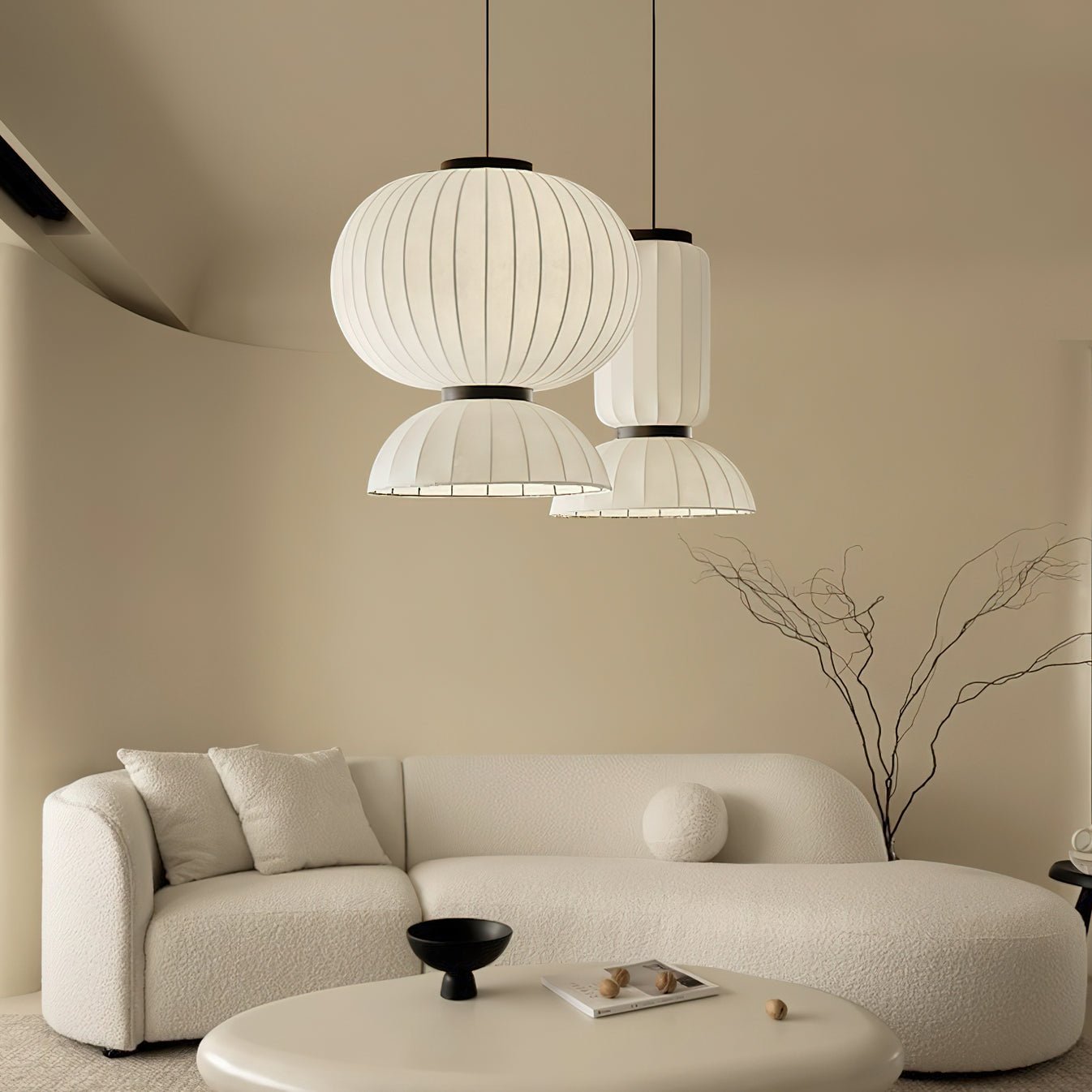 Mulberry Silk Pendant Lamp