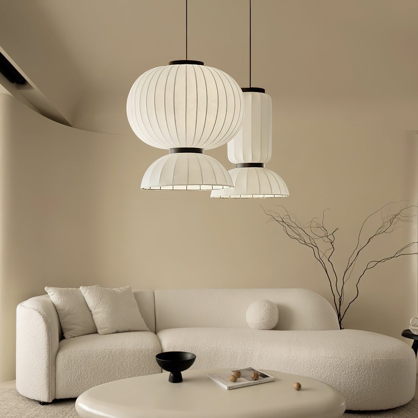 Mulberry Silk Pendant Lamp