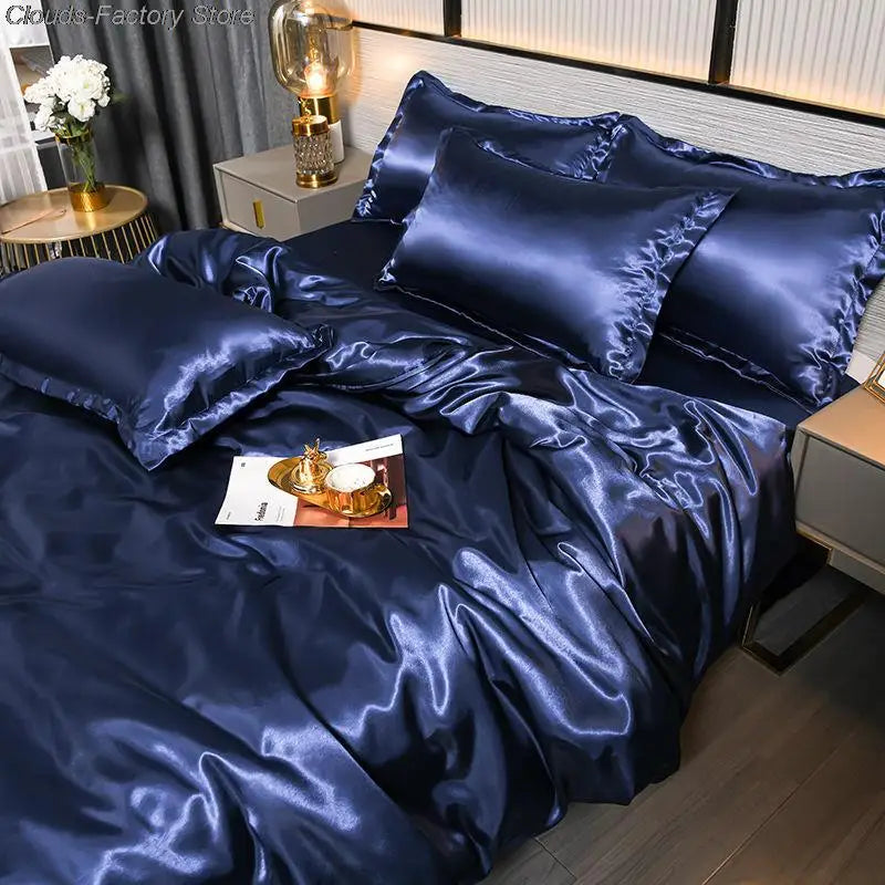 Luxury Satin Duvet Cover + 2 Pillowcases