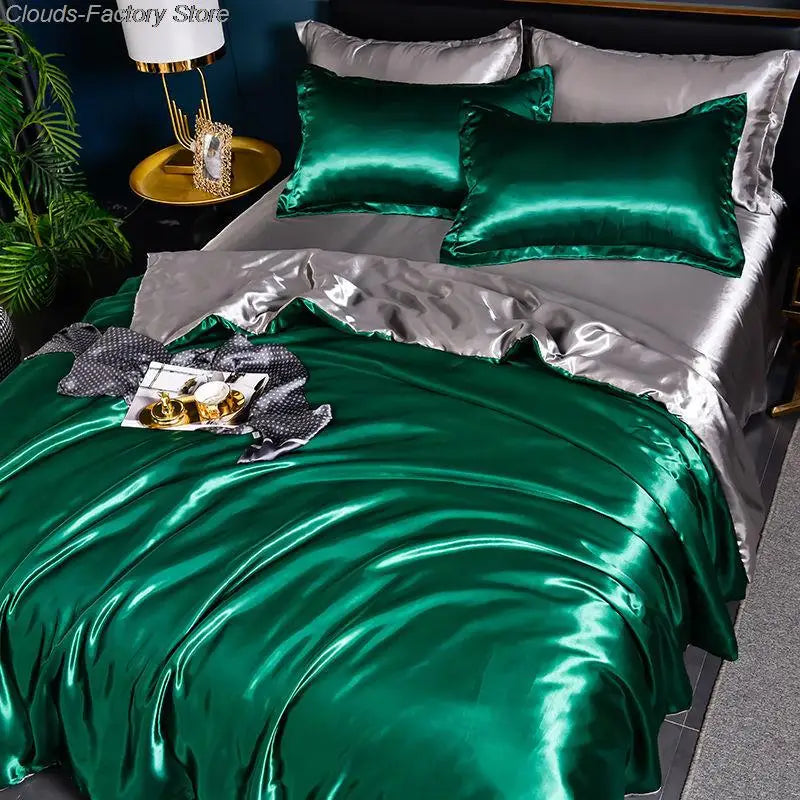 Luxury Satin Duvet Cover + 2 Pillowcases