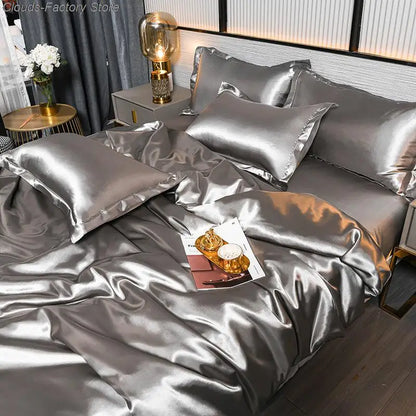 Luxury Satin Duvet Cover + 2 Pillowcases