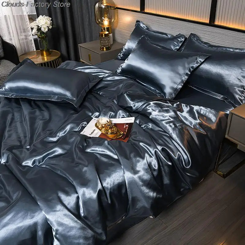 Luxury Satin Duvet Cover + 2 Pillowcases