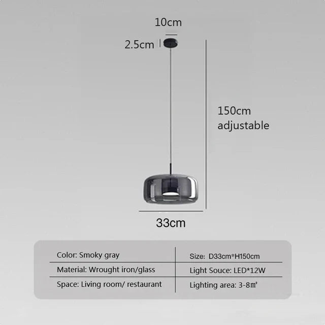 Minimalistische Glazen Hanglamp