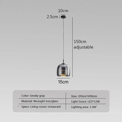 Minimalistische Glazen Hanglamp