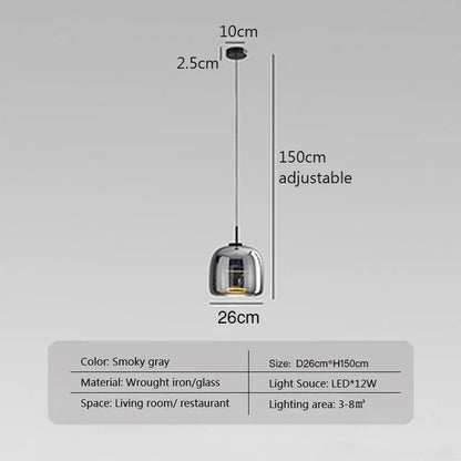 Minimalistische Glazen Hanglamp