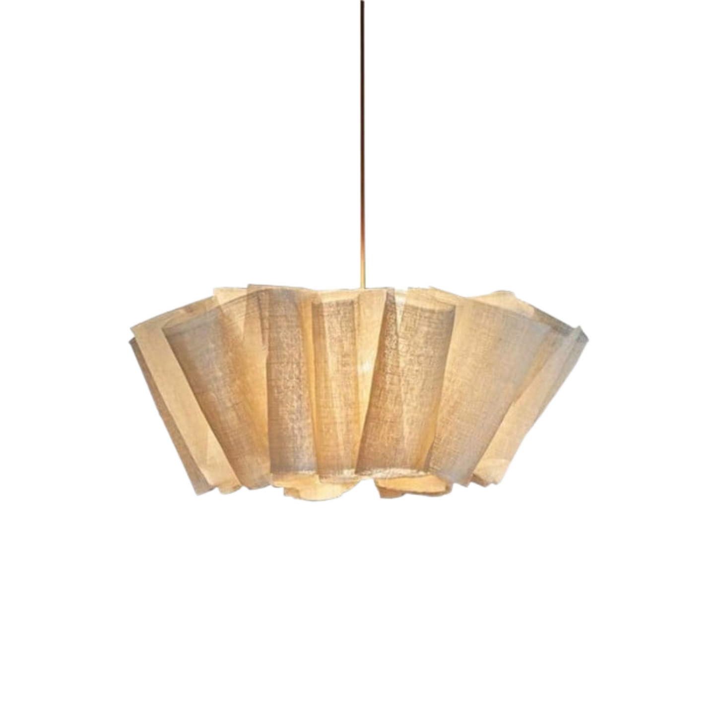 Noords Linnen Plissé Hanglamp