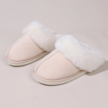 Luxury soft fur slippers