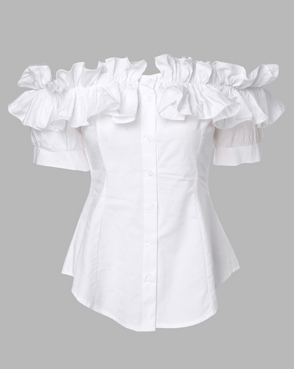 Qaia™ - RuffleChic Blouse