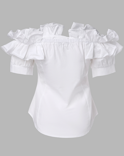 Qaia™ - RuffleChic Blouse