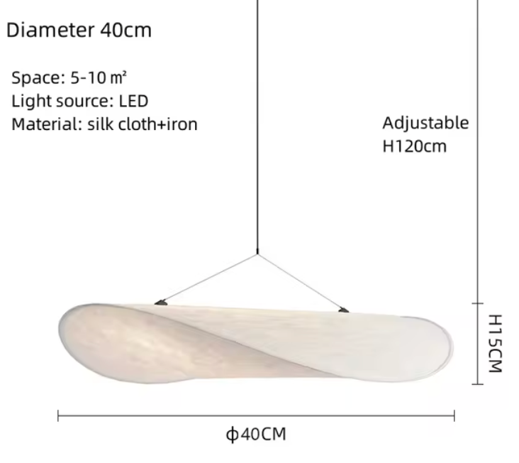 Japandi Zijden Hanglamp + 1 GRATIS