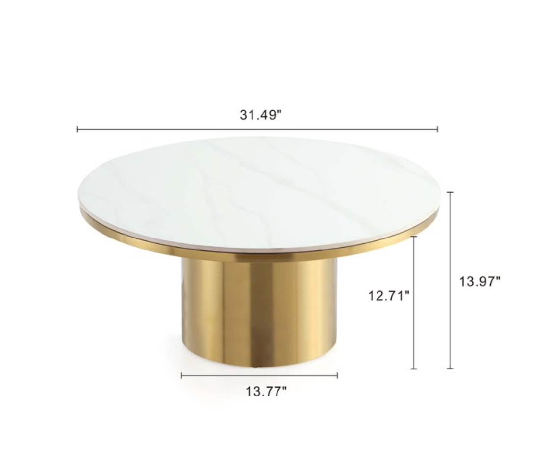 Gouden Marmeren Tafel set