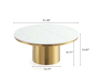 Gouden Marmeren Tafel set